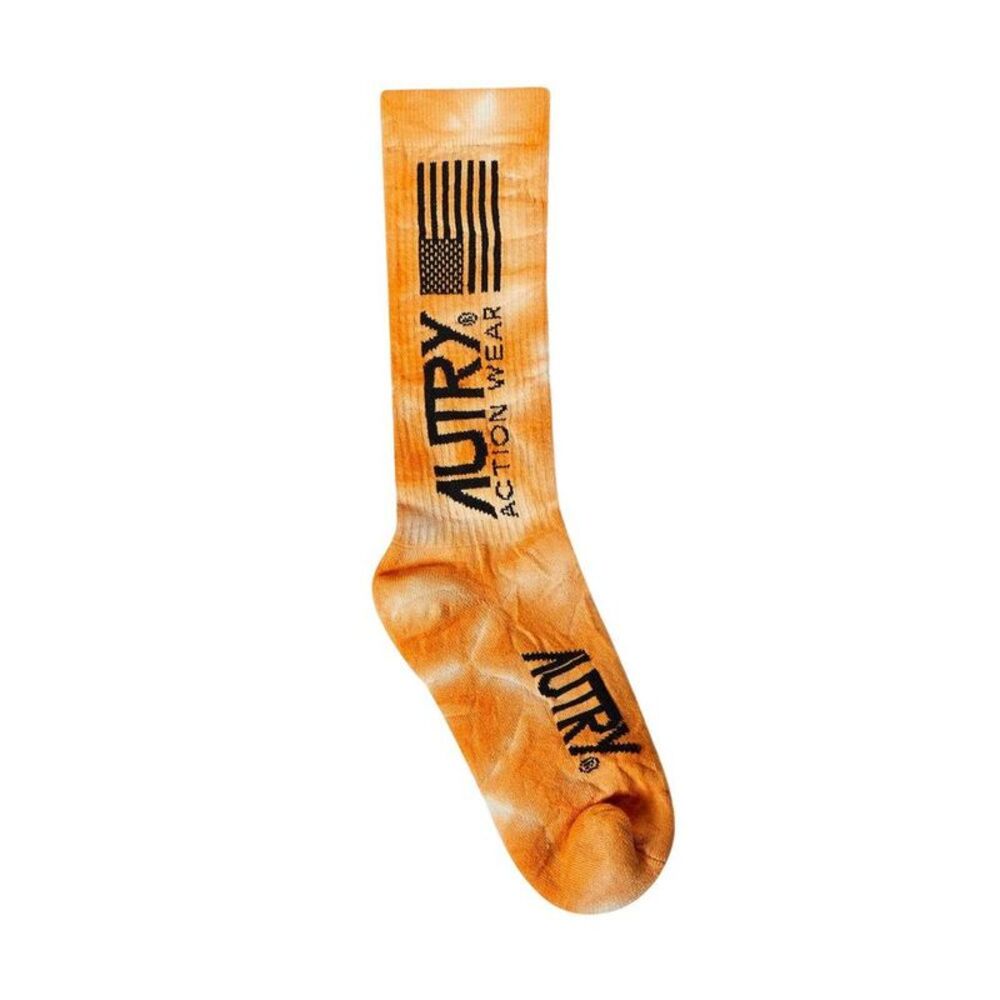 AUTRY Action Wear Tie-Dye Socks with American Flag Detail Women ORANGE Socks &